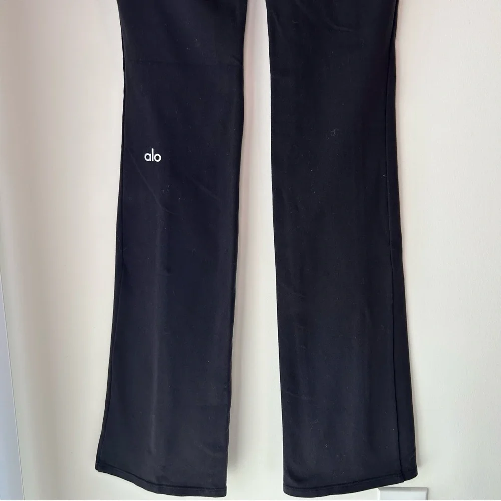 Alo Yoga Airbrush High-Waist Flutter Legging Black Size Extra Small